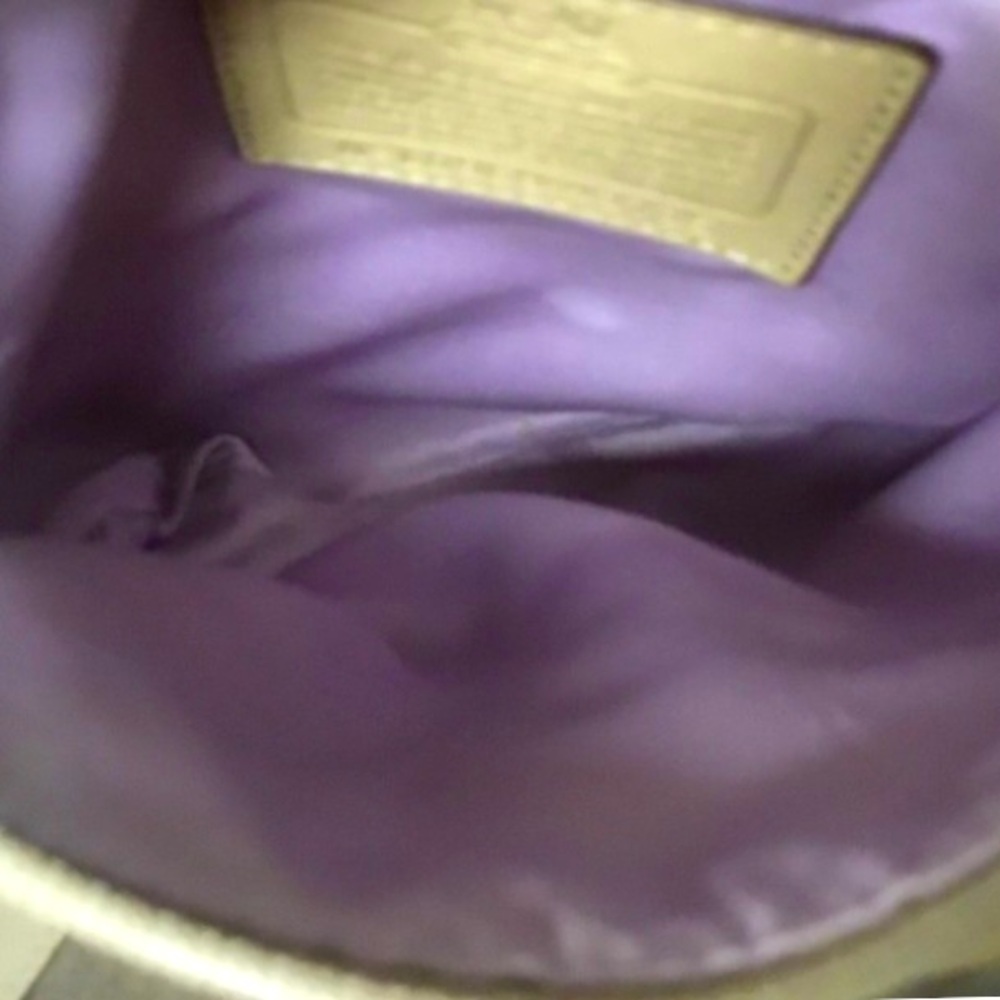 COACH Kristen 43735 Tan Signature Canvas and Leather Crossbody Handbag - Picture 4 of 5